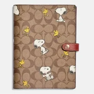 Coach | Office | Coach X Peanuts Notebook In Signature Canvas With ...